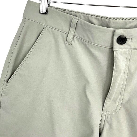 Vuori Meta Chino Shorts Light Gray Golf 100% Polyester Size 30 Men's Pockets - Picture 3 of 7